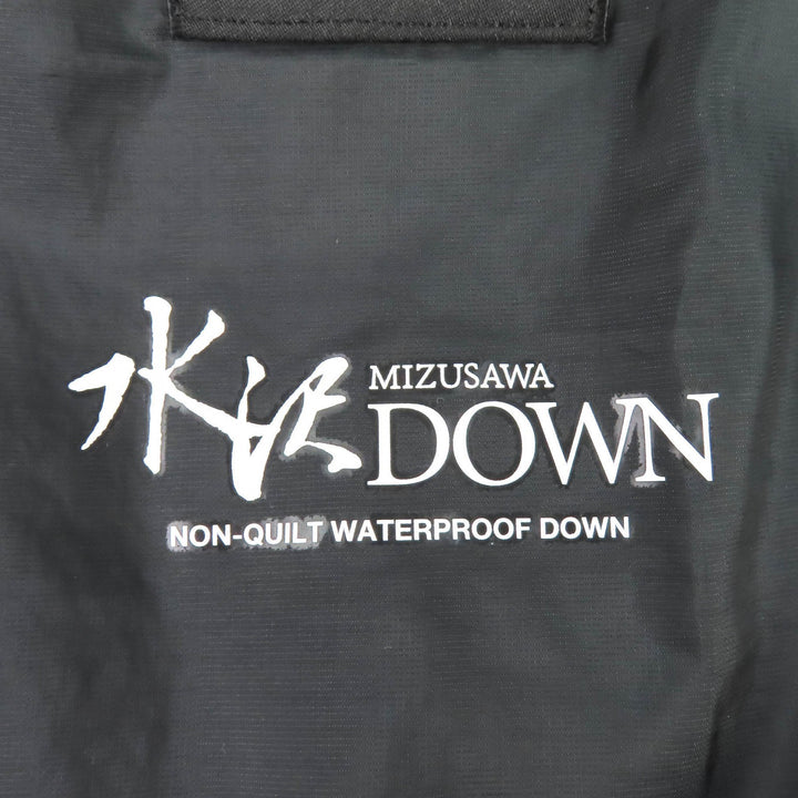 良品△DESCENTE ALLTERRAIN MIZUSAWA DOWN デサントオルテライン 水沢ダウン DOR-G9086W フード付き ダウンジャケット グレー M 正規品