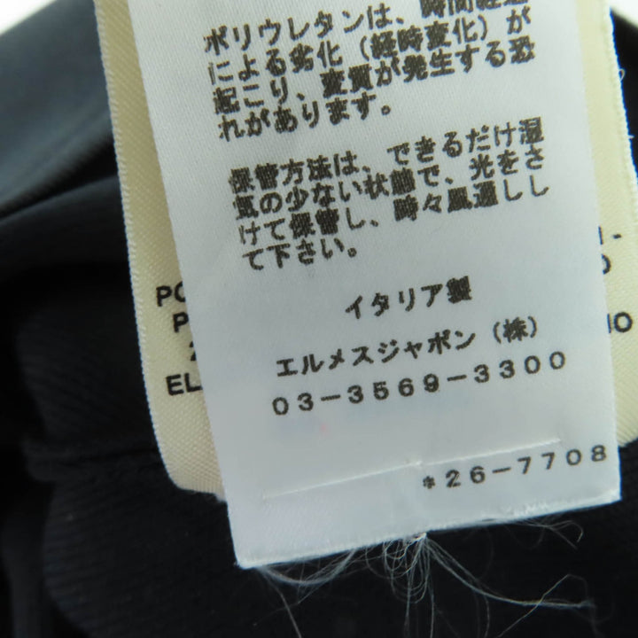 極美品☆HERMES エルメス 22SS 2E2640DQ シルク クロップド丈 ノースリーブ トップス ブラック 34 イタリア製 正規品 レディース