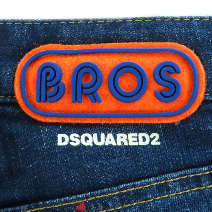 美品◇DSQUARED2 ディースクエアード 21SS S75LB0465 Cool Girl Cropped Jean ダメージ加工 スリムフィット デニムパンツ 36 正規品
