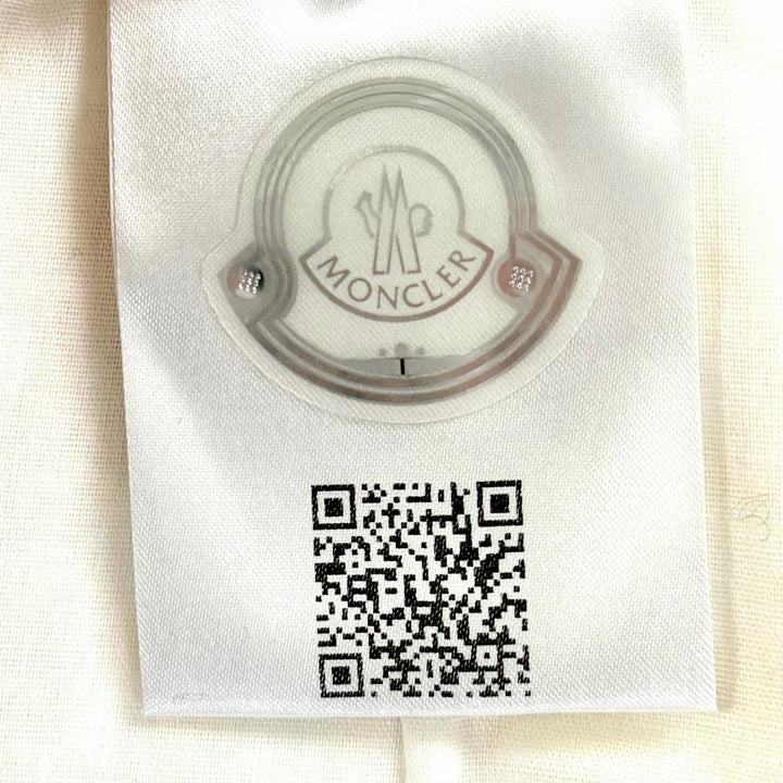 未使用品◇MONCLER モンクレール 2022年製 I10932D00005 コットン ロゴ付き センタージップ ツイードスカート アイボリー 42 正規品
