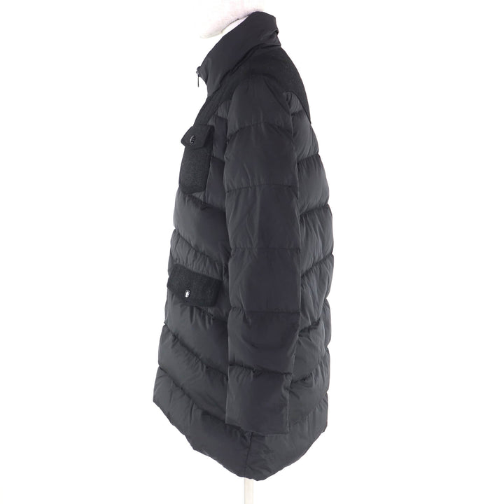 美品★MONCLER モンクレール 2014年製 ミハラヤスヒロ MIZUHIKI 切替デザイン ZIP UP ダウンコート ブラック 0 正規品 レディース