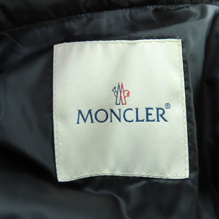美品★MONCLER モンクレール 2014年製 ミハラヤスヒロ MIZUHIKI 切替デザイン ZIP UP ダウンコート ブラック 0 正規品 レディース