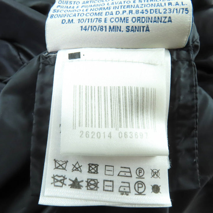 美品★MONCLER モンクレール 2014年製 ミハラヤスヒロ MIZUHIKI 切替デザイン ZIP UP ダウンコート ブラック 0 正規品 レディース