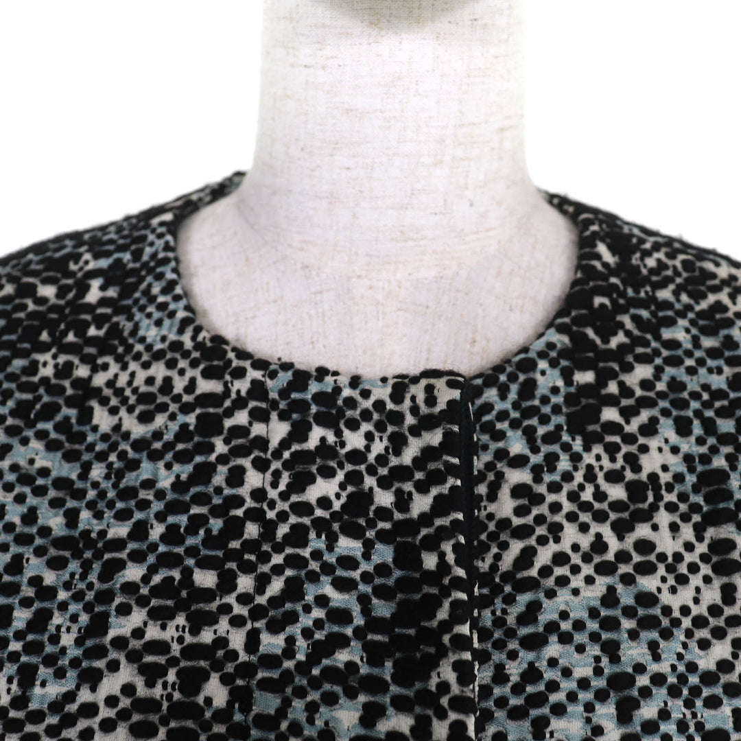極美品◇MARNI マルニ CPMAO03U00TW578 比翼仕立て アクリル ノーカラー ツイード コート マルチカラー 38 イタリア製 正規品 レディース