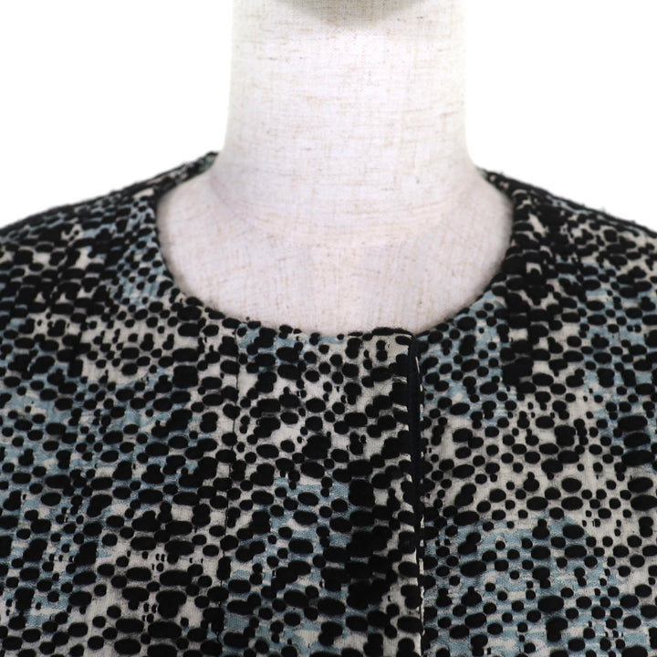 極美品◇MARNI マルニ CPMAO03U00TW578 比翼仕立て アクリル ノーカラー ツイード コート マルチカラー 38 イタリア製 正規品 レディース
