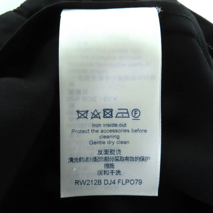 極美品◇LOUIS VUITTON ルイヴィトン 21AW RW212B レザーストラップ ウール タキシードシガレットパンツ スラックス ブラック 34 正規品