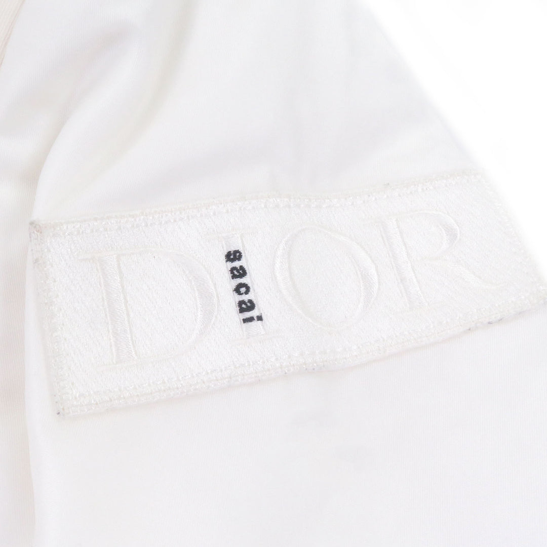 未使用品□DIOR sacai ディオールオム サカイ 22SS ロゴワッペン ドッキングデザイン シングル デザインジャケット 46 イタリア製 正規品