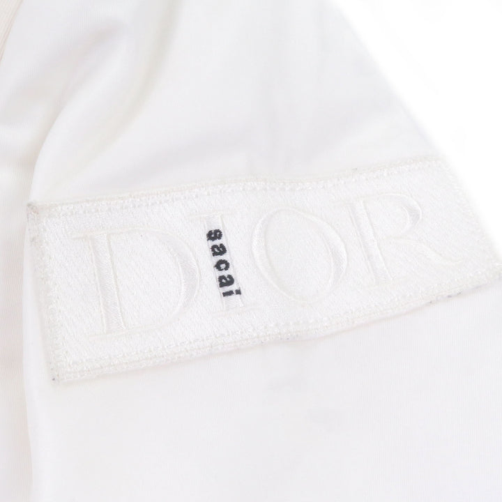 未使用品□DIOR sacai ディオールオム サカイ 22SS ロゴワッペン ドッキングデザイン シングル デザインジャケット 46 イタリア製 正規品