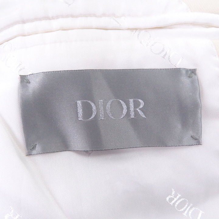 未使用品□DIOR sacai ディオールオム サカイ 22SS ロゴワッペン ドッキングデザイン シングル デザインジャケット 46 イタリア製 正規品