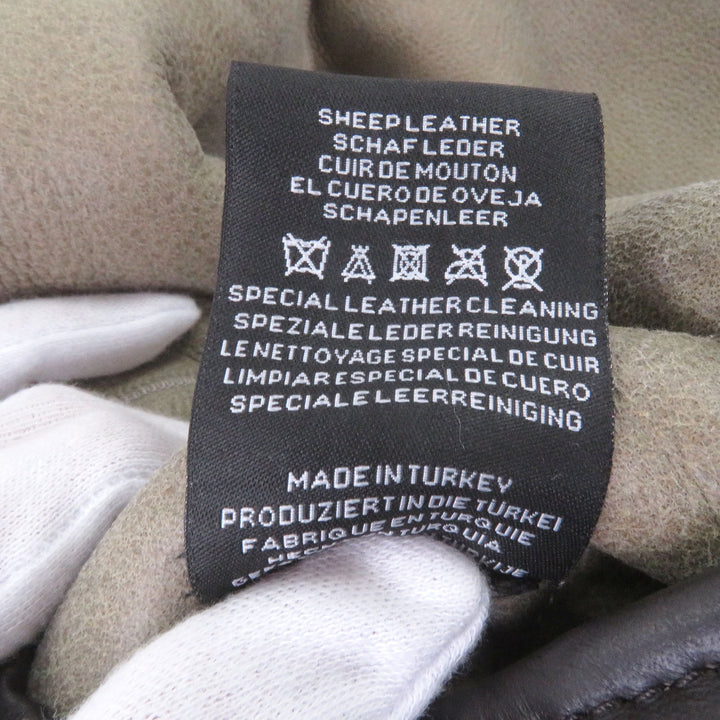 極美品□ARMA アルマ ALINO 羊革 Merino Curly Crispy リバーシブル フライトジャケット ムートンジャケット オイスター 50 メンズ
