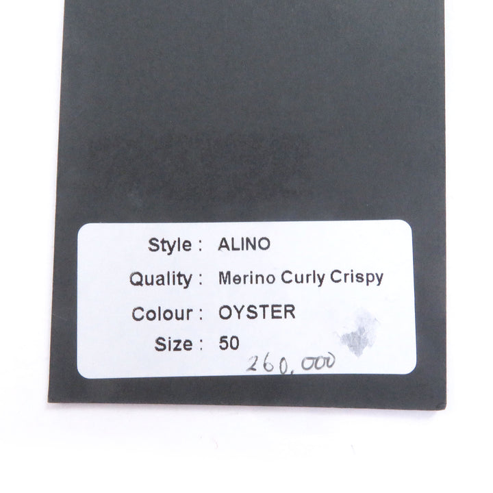 極美品□ARMA アルマ ALINO 羊革 Merino Curly Crispy リバーシブル フライトジャケット ムートンジャケット オイスター 50 メンズ