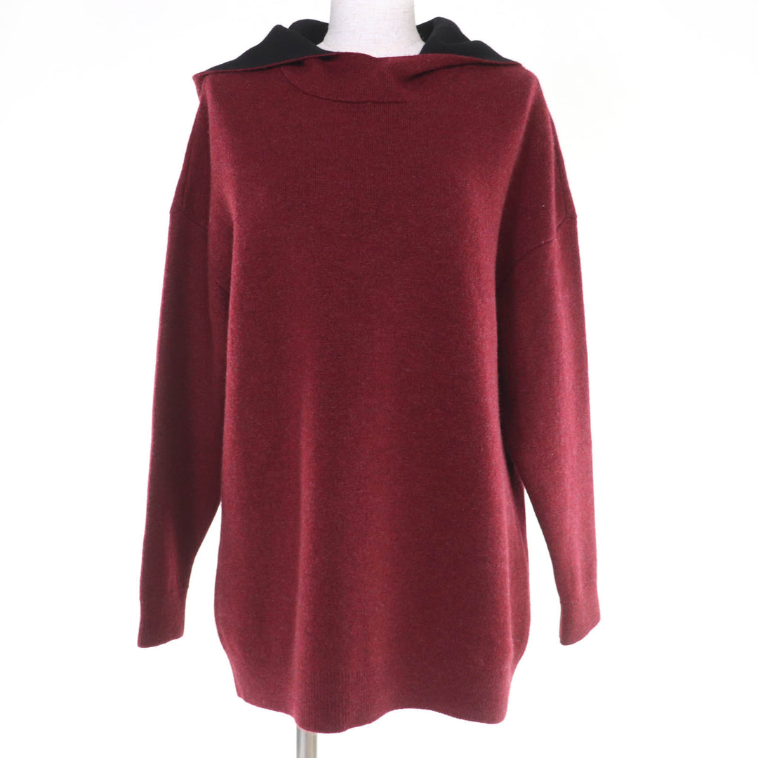 極美品☆Christian Dior クリスチャンディオール 844S92AM009 J’ADIR カシミヤ ニットパーカー レッド系 40 伊製 正規品 レディース