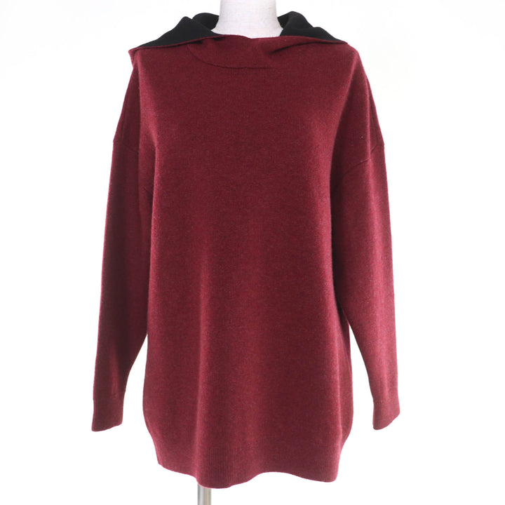 極美品☆Christian Dior クリスチャンディオール 844S92AM009 J’ADIR カシミヤ ニットパーカー レッド系 40 伊製 正規品 レディース