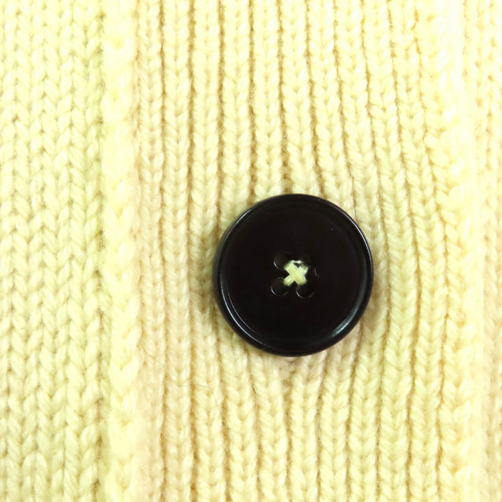 極美品◇JIL SANDER ジルサンダー JSCU752017 カシミヤ コットン Vネック 長袖ニット カーディガン イエロー 34 伊製 レディース
