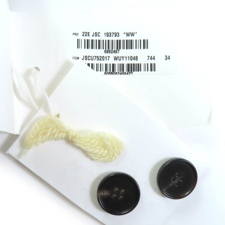 極美品◇JIL SANDER ジルサンダー JSCU752017 カシミヤ コットン Vネック 長袖ニット カーディガン イエロー 34 伊製 レディース