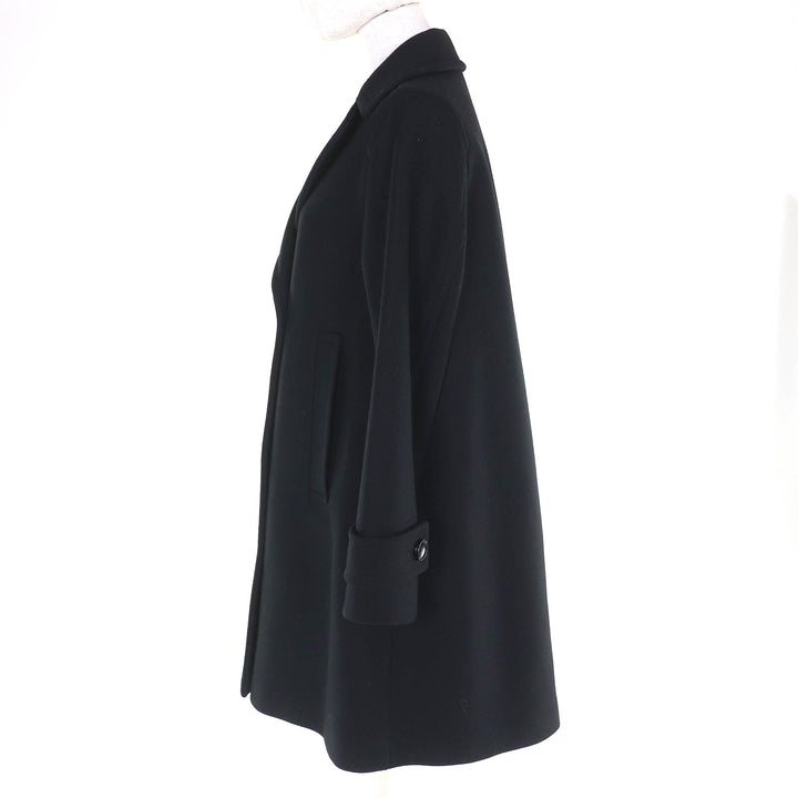 未使用品△Ron Herman ロンハーマン 32102000155 ウール100％ Aライン ロングコート ブラック XS 正規品 レディース