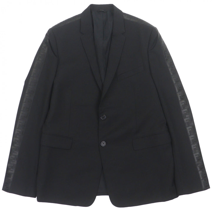 未使用品▼FENDI フェンディ 2020年製 FJ0576 ウール100% FFロゴ ロゴ入りボタン シングルジャケット テーラード 54 正規品 メンズ
