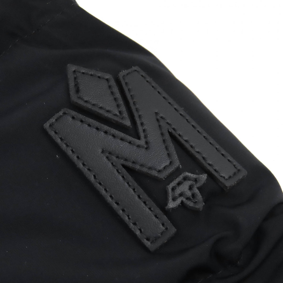 極美品△MACKAGE マッカージュ 25AW 11752666-5A CALLA-BX ロゴパッチ フォックスファー付 ストレッチダウンコート 撥水加工 XS 正規品