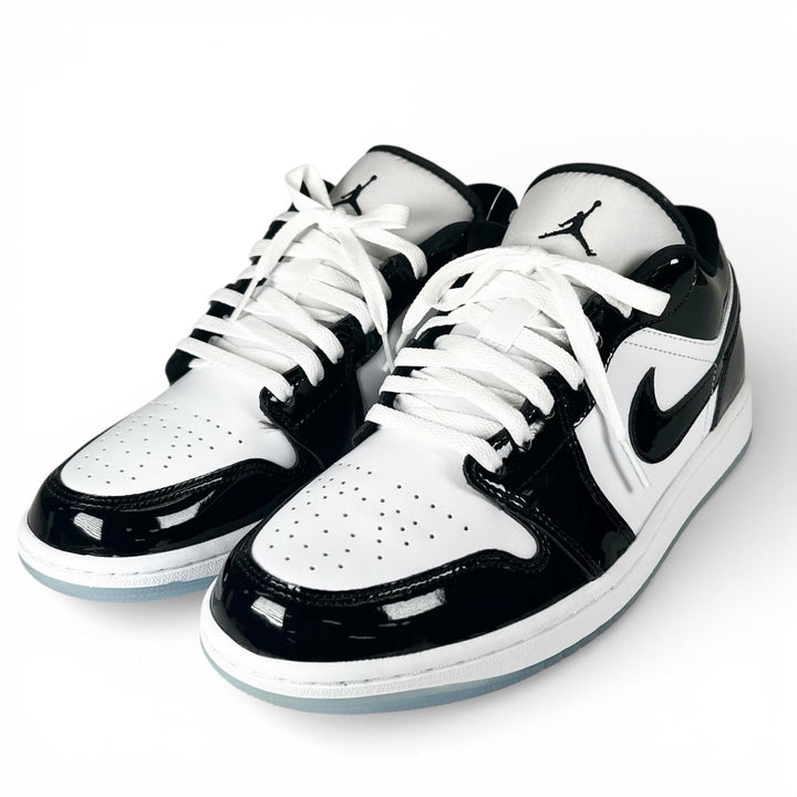 未使用品▲NIKE ナイキ DV1309 100 AIR JORDAN 1 LOW SE ダンク レザー スニーカー ホワイト ブラック 27.5 箱付き メンズ