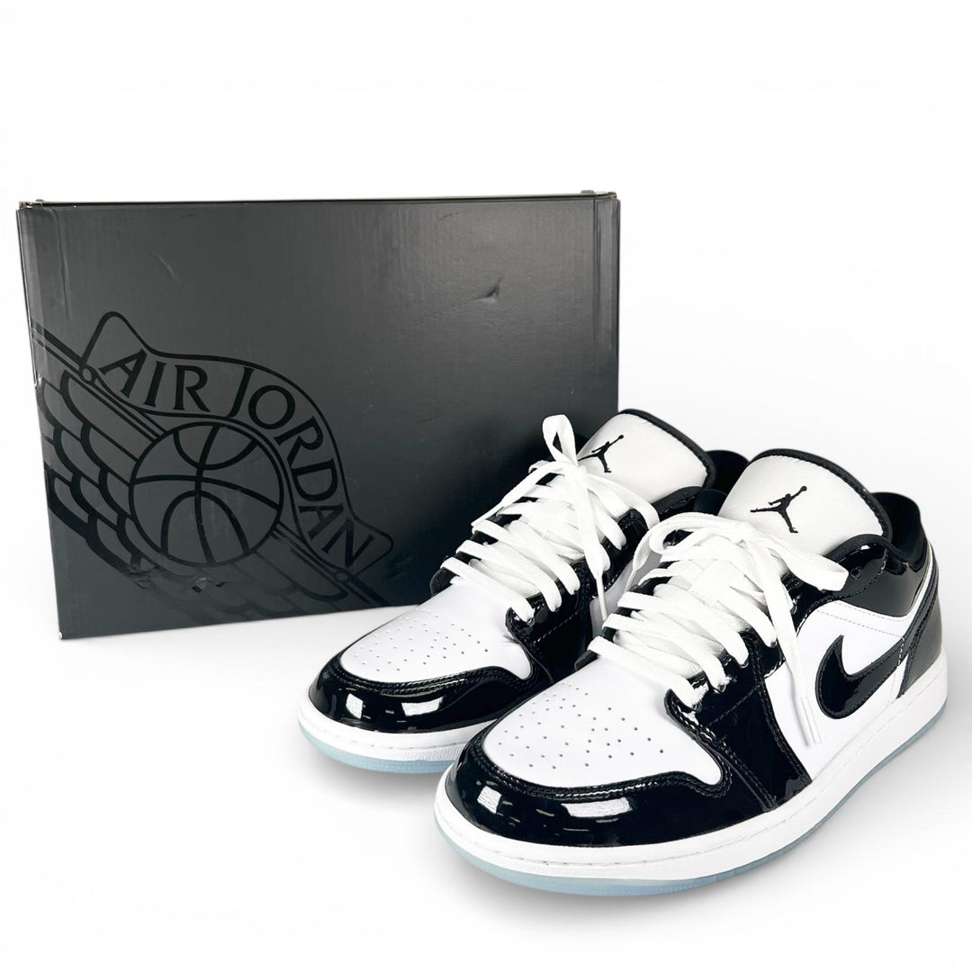 未使用品▲NIKE ナイキ DV1309 100 AIR JORDAN 1 LOW SE ダンク レザー スニーカー ホワイト ブラック 27.5 箱付き メンズ