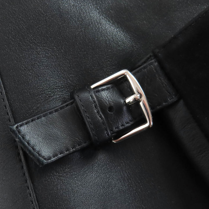 美品◇HERMES エルメス 2023年製 232007Z イロナ ヒローナ55 ベロア・レザー切り替え ロングブーツ ブラック 36 保存袋付き イタリア製