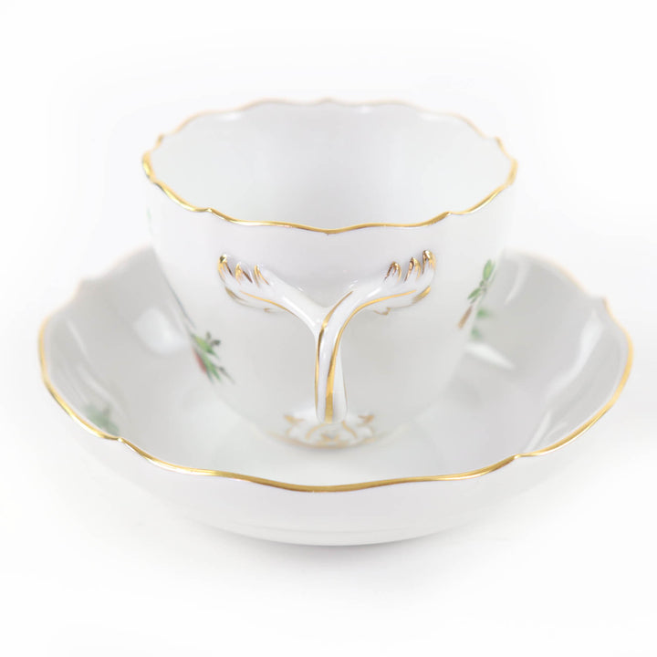 極美品☆Meissen マイセン 陶器 鳥と虫 希少 カップ・ソーサーセット マグカップ ホワイト系 レディース