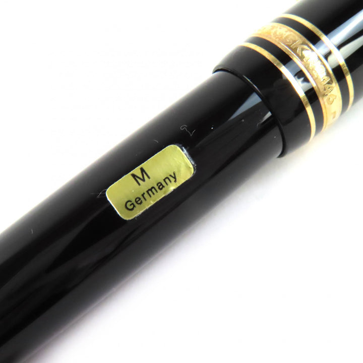 極美品△MONTBLANC モンブラン マイスターシュテュック 146 ペン先14K Mニブ ホワイトスター 万年筆 ブラック ゴールド ドイツ製 メンズ