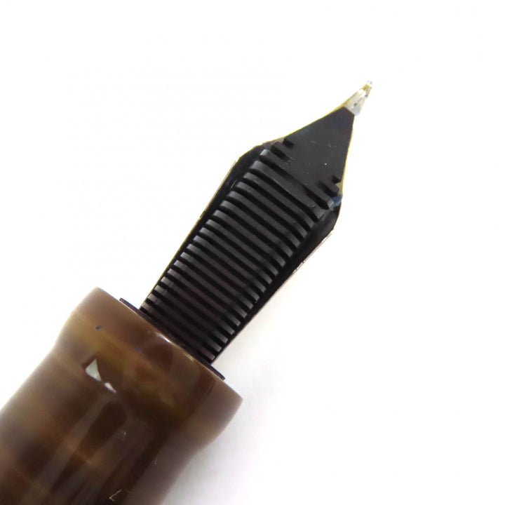 美品△DELTA デルタ 少数民族シリーズ インディオ 2006 925 ペン先18K Mニブ 万年筆 ボールペン 2本セット 重量68.44g
