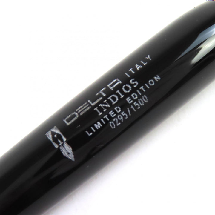 美品△DELTA デルタ 少数民族シリーズ インディオ 2006 925 ペン先18K Mニブ 万年筆 ボールペン 2本セット 重量68.44g