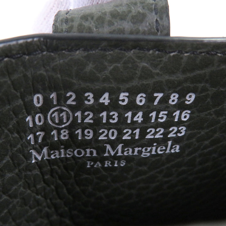 極美品□Maison Margiela 11 メゾンマルジェラ11 S56UI0226 レザー 4ステッチ ストラップ付 スマホポーチ フォンホルダー イタリア製