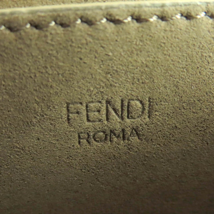 極美品◇FENDI フェンディ 8BS082 カモン スモール FFロゴ金具付 レザー サッチェルバッグ ショルダーバッグ ブラウン ゴールド金具 伊製