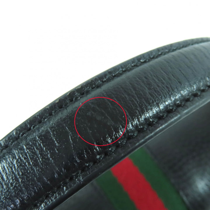 美品★GUCCI グッチ 651055 オフィディア ミディアム トップハンドルバッグ レザー 2WAY ショルダーバッグ ブラック 袋付 定価429000円