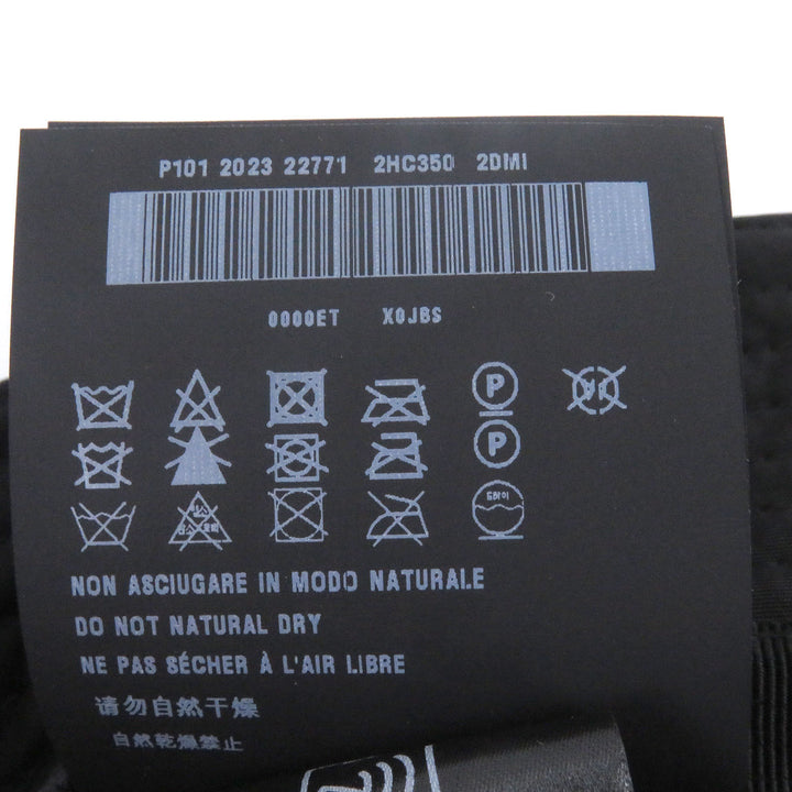 極美品□PRADA プラダ 2HC350 Re-Nylon トライアングルロゴ 三角プレート バケットハット 帽子 ブラック L イタリア製 正規品 メンズ