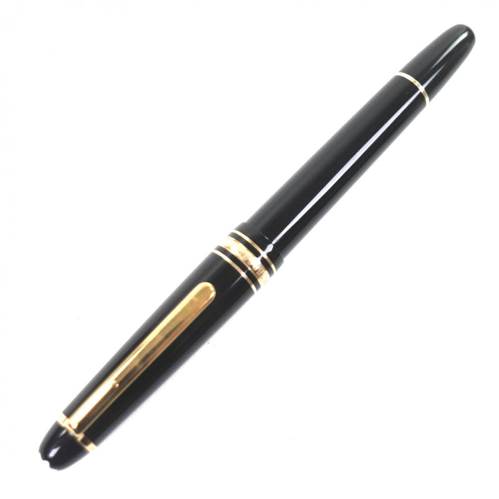 美品▼MONTBLANC モンブラン マイスターシュテュック クラシック 145 ペン先14K Fニブ ホワイトスター 万年筆 ブラック ゴールド ドイツ