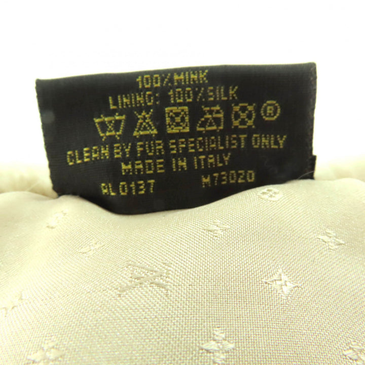 極美品◇LOUIS VUITTON ルイヴィトン M73020 エシャルプ ミンクグラム 裏地シルク100％ モノグラム マフラー イタリア製 レディース