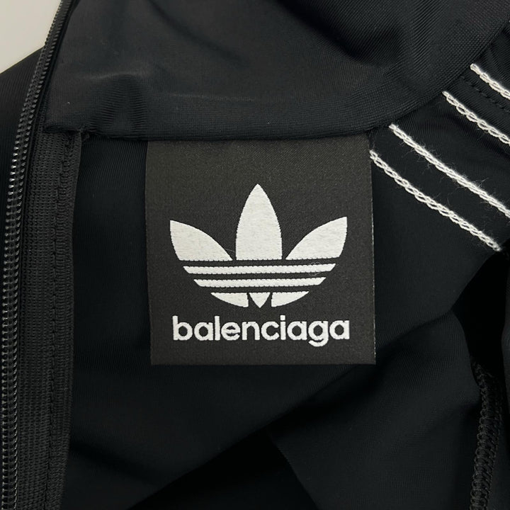 未使用品▲BALENCIAGA×adidas バレンシアガ×アディダス 23SS 728939 タイト ワンピース ブラック 38 イタリア製 正規品 レディース