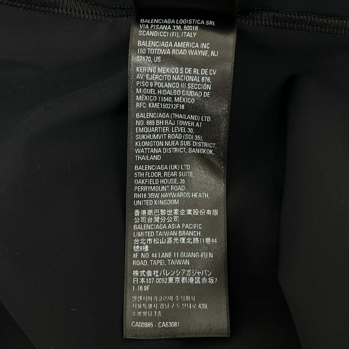 未使用品▲BALENCIAGA×adidas バレンシアガ×アディダス 23SS 728939 タイト ワンピース ブラック 38 イタリア製 正規品 レディース