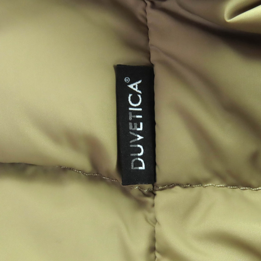 極美品★DUVETICA デュベティカ D.5430N00/1162-FGN LEXYDUE 襟元FOXファー ZIP UP ダウンコート ベージュ 40 ブルガリア製 正規品