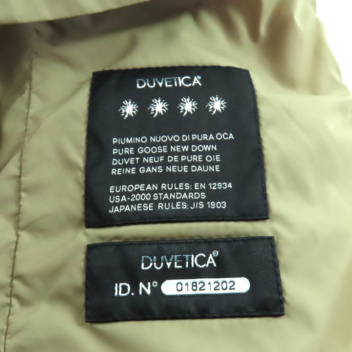極美品★DUVETICA デュベティカ D.5430N00/1162-FGN LEXYDUE 襟元FOXファー ZIP UP ダウンコート ベージュ 40 ブルガリア製 正規品