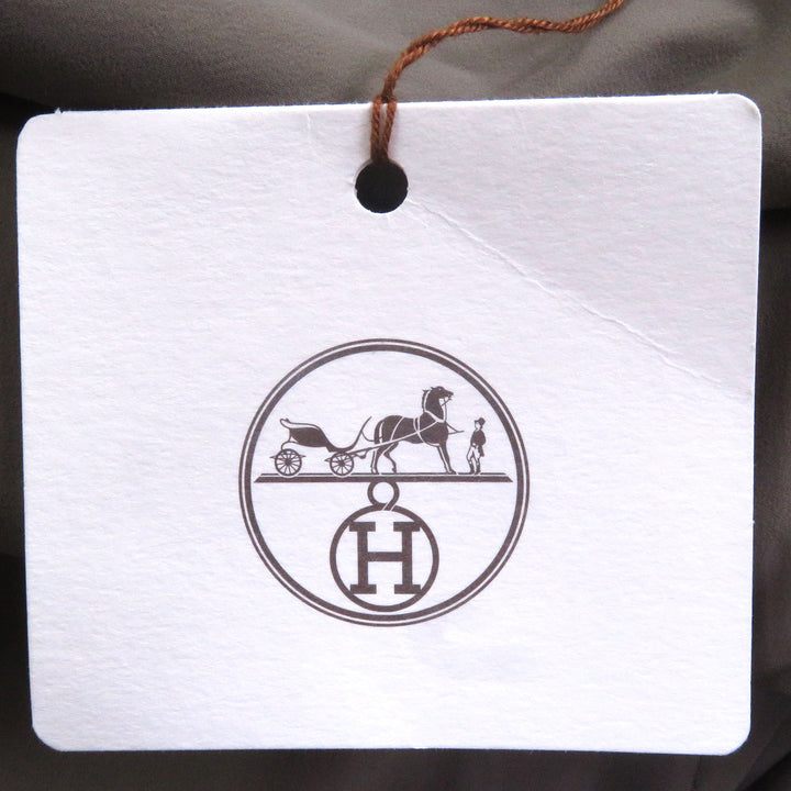 未使用品□HERMES エルメス パネル パッカブル仕様 ウィンドブレーカー ブルゾンジャケット テラコッタ グレー 46 フランス製 メンズ　