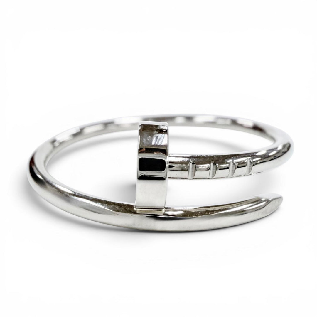 極美品◇Cartier カルティエ 923ADM B4226000 ジュストアンクル SM リング AU750(WG) 指輪 64 (JP25号相当) 重量4.15g メンズ 箱付き