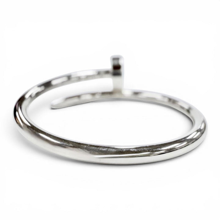 極美品◇Cartier カルティエ 923ADM B4226000 ジュストアンクル SM リング AU750(WG) 指輪 64 (JP25号相当) 重量4.15g メンズ 箱付き