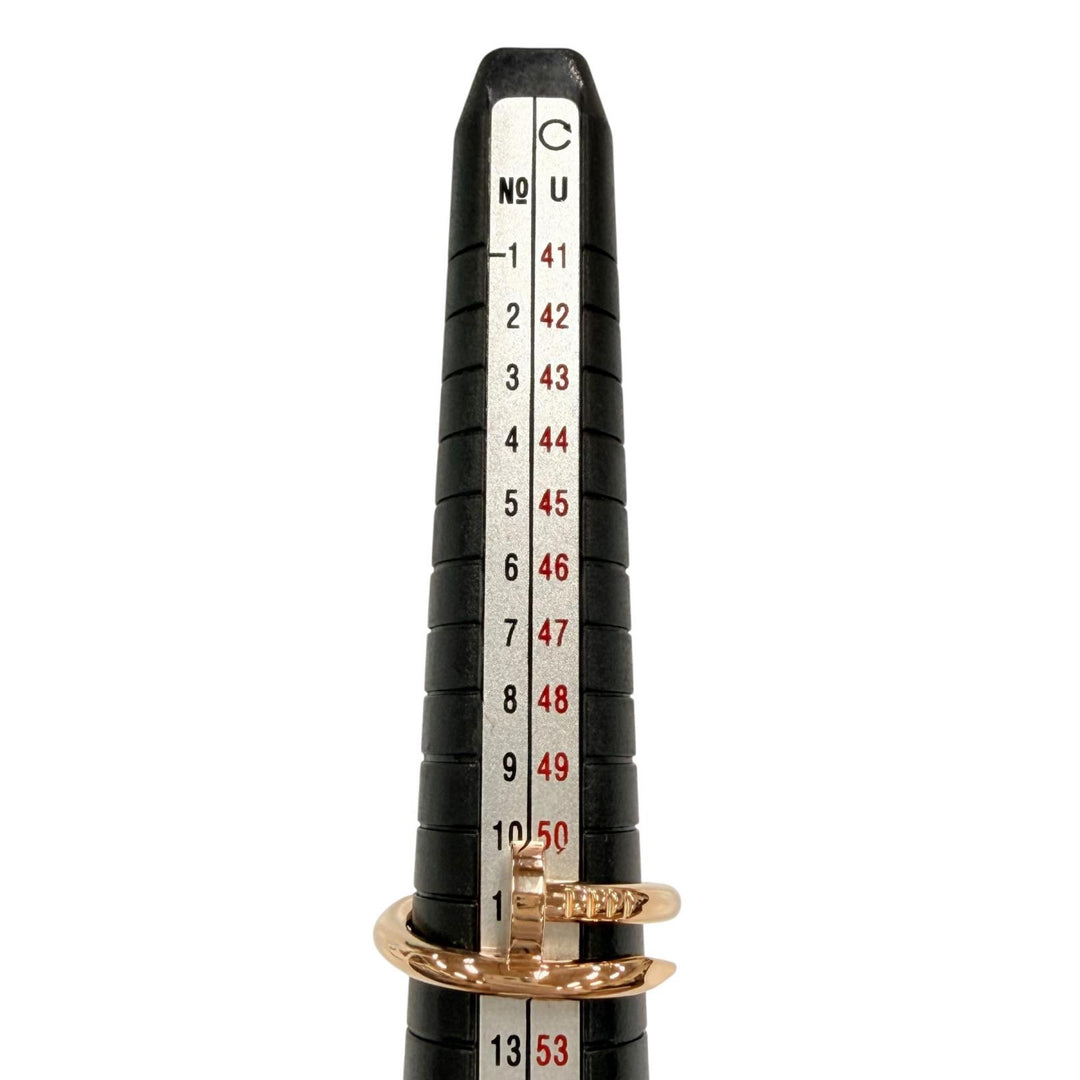 極美品◇Cartier カルティエ JMZ127 ジュストアンクル リング クラシック AU750(PG) 現行品 指輪 50 (JP10号) 重量7.1g 定価500500円
