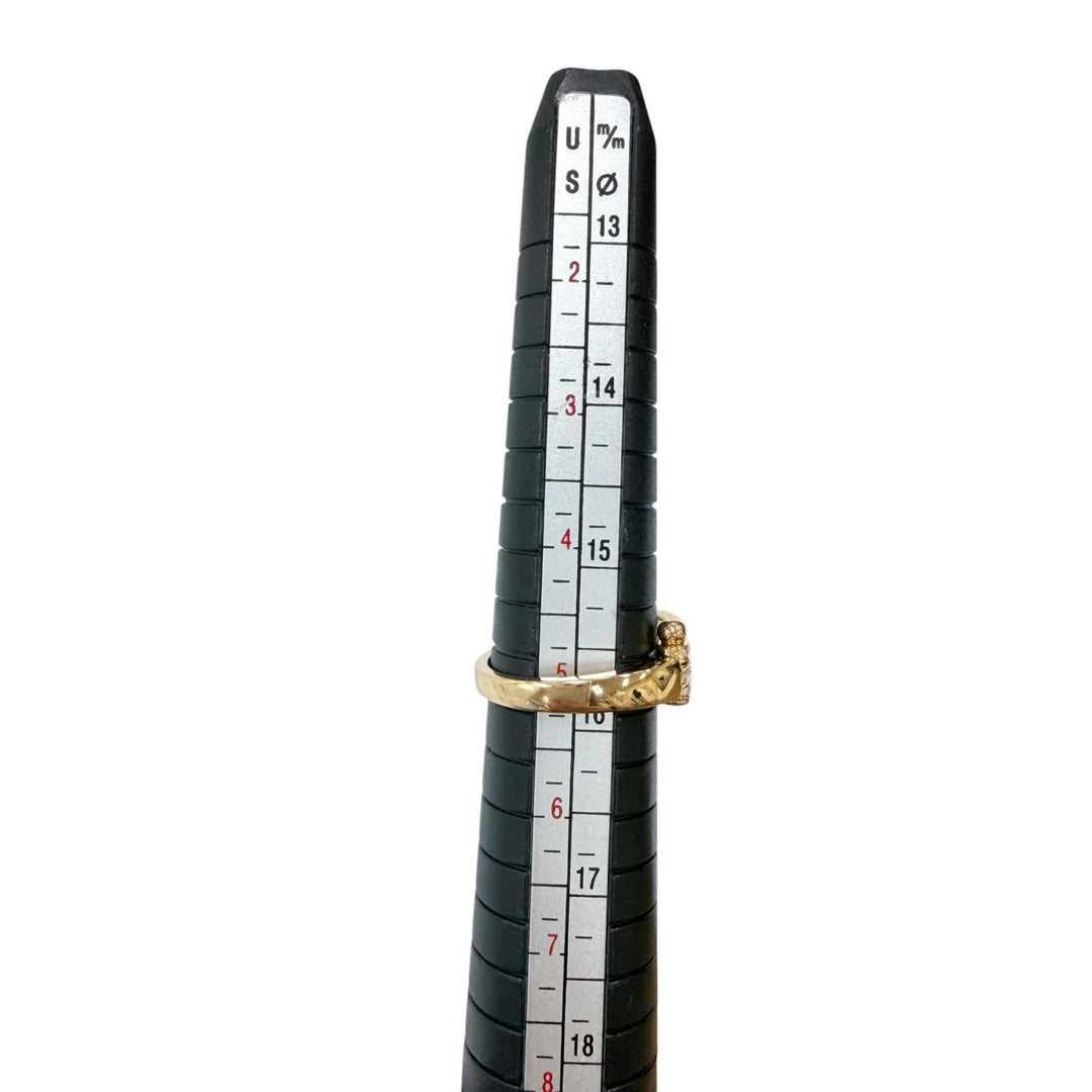 極美品☆FRED フレッド 1288875 4B0378 フォース10 ミディアム ダイヤ リング 750(YG) ダイヤモンド イエローゴールド 50 重量3.84g