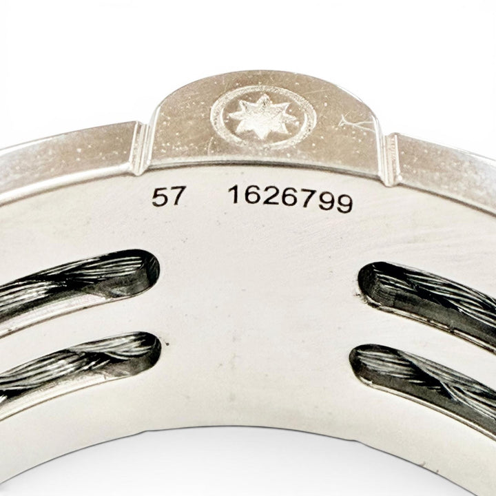 極美品◇FRED フレッド 4B1003 1626799 フォース10 ウインチ リング ラージ 750 WG SS 指輪 現行品 57 (JP17号) 重量10.52g 定価595100円