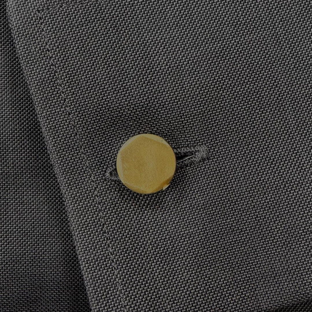 美品▲TOM FORD トムフォード コットン100％ ロングスリーブ ダブルカフスシャツ 長袖シャツ グレー 43 イタリア製 正規品 メンズ
