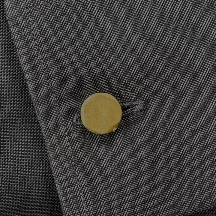 美品▲TOM FORD トムフォード コットン100％ ロングスリーブ ダブルカフスシャツ 長袖シャツ グレー 43 イタリア製 正規品 メンズ