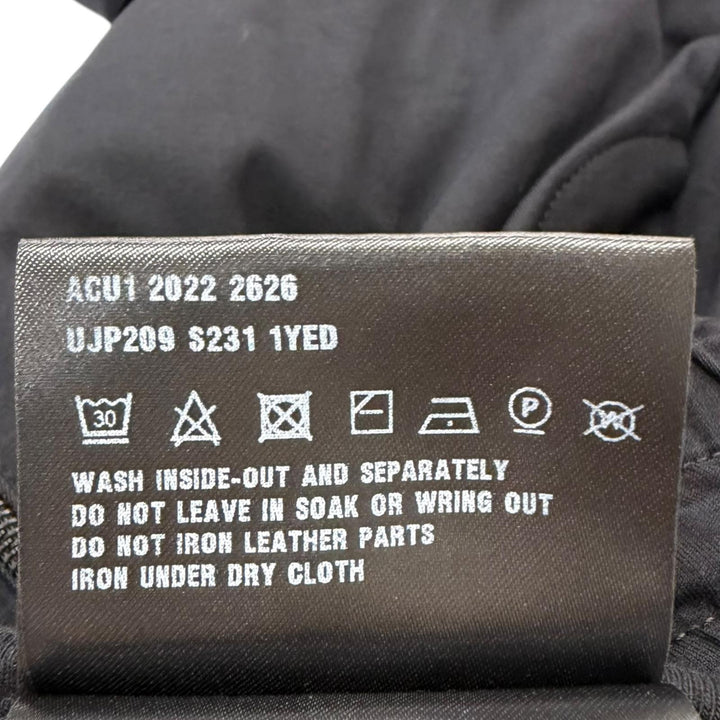 美品□PRADA プラダ 2022年製 UJP209 トライアングルロゴ Re-Nylon テクニカルコットン ジョガーパンツ ブラック S イタリア製 正規品