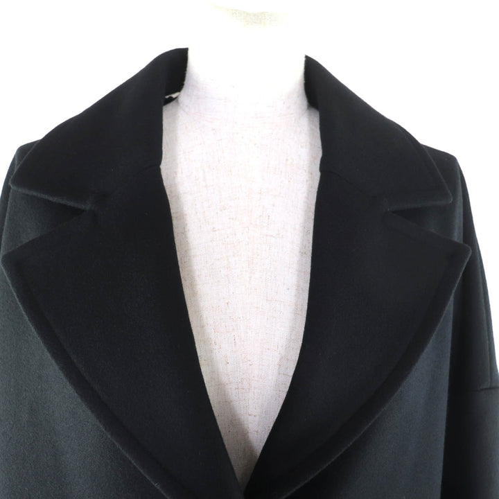 未使用品★Mackintosh マッキントッシュ 24AW L242MO1149FM2K HUMBIE CHESTER COCOON ウール100％ コート ブラック 8 ハンガー付 正規品
