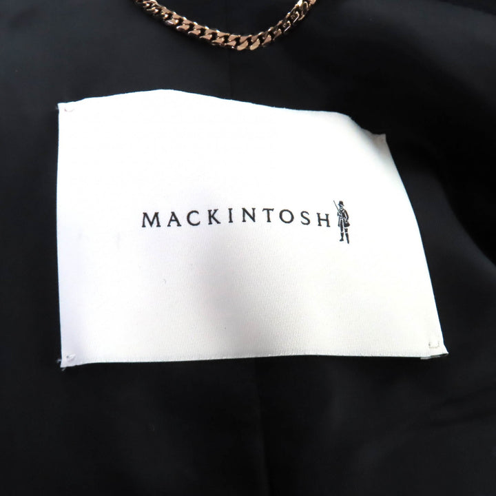 未使用品★Mackintosh マッキントッシュ 24AW L242MO1149FM2K HUMBIE CHESTER COCOON ウール100％ コート ブラック 8 ハンガー付 正規品